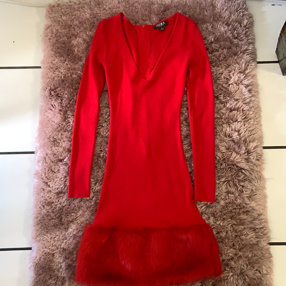 Hermoso vestido rojo nuevo